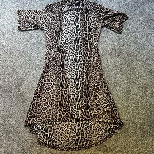 Crazy Train cheetah kimono one size